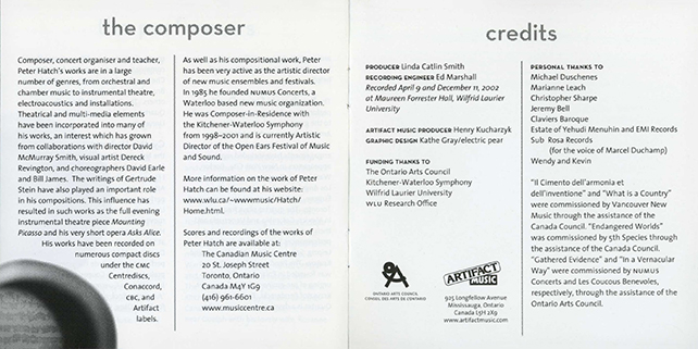 Cynthia Hiebert CD Gathered Evidence booklet 6